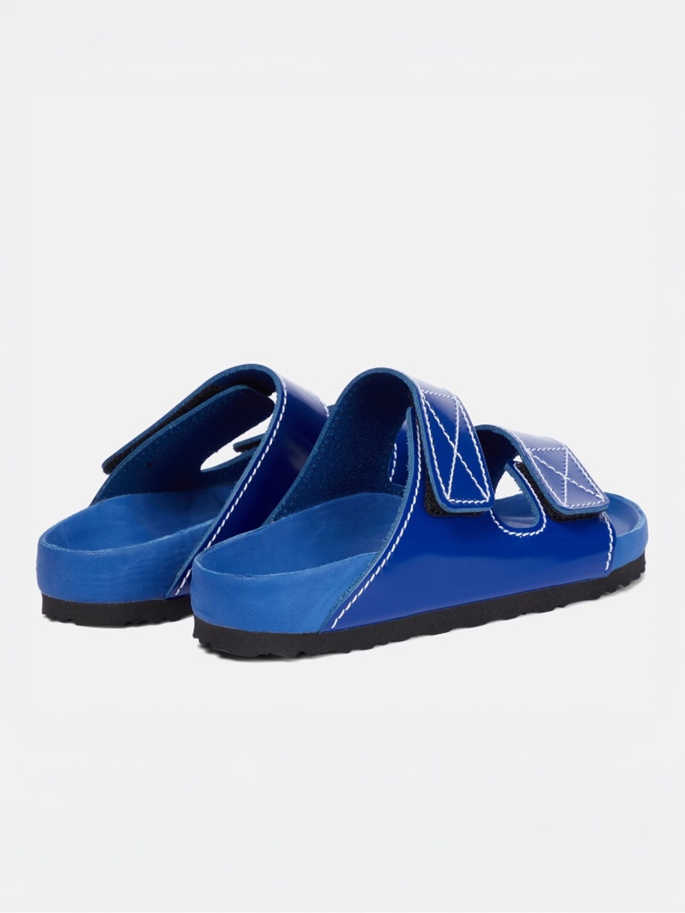 NWT Proenza Schouler x Birkenstock Arizona Slides in Cobalt Leather - Size 37 - Picture 3 of 12